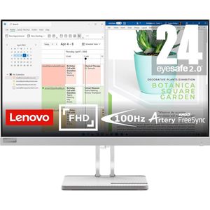 Lenovo L24e-40 - Full HD Monitor - AMD FreeSync - 100hz - 24 inch