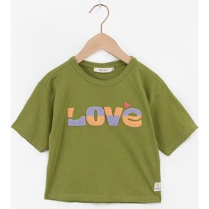 Sissy-Boy - Groen T-shirt met badstof print