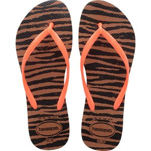 Havaianas Slim Animals Dames Slippers  - Naranja Escuro/Naranja - Maat 29/30