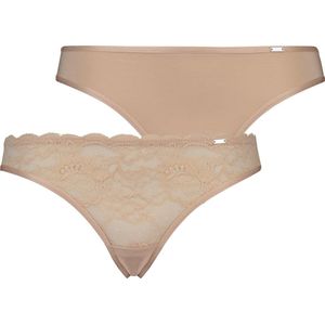 Hunkemöller String Onderbroek 2-pack Angie string - beige - Maat S