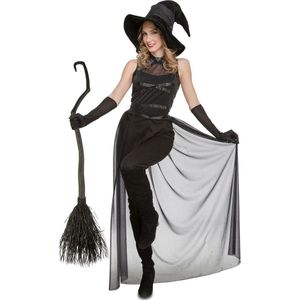 VIVING COSTUMES / JUINSA - Zwarte sexy heks kostuum voor dames - XS