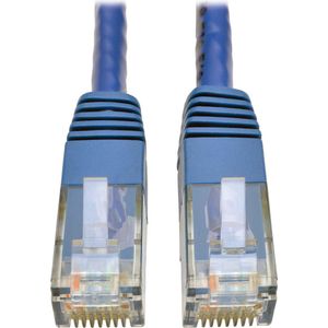 Tripp-Lite N200-075-BL Premium Cat5/5e/6 Gigabit Molded Patch Cable, 24 AWG, 550 MHz/1 Gbps (RJ45 M/M), Blue, 75 ft. TrippLite