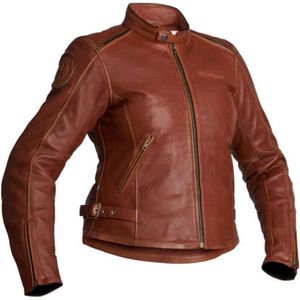 Halvarssons Leather Jacket Nyvall Women Cognac 44 - Maat - Jas