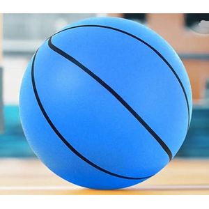 Stille Basketbal - Foam Ball - Zachte Bal - Geluidloos - Geschikt voor Indoorspel - Sport - Voorkomt Krassen - Blauw