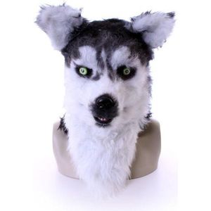 Volkop masker wolf lichtgevende ogen, bewegende mond - Carnaval thema feest optocht fun dieren