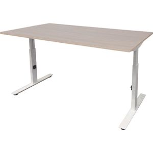 Verstelbaar Bureau - Linesto 180x90 lindb. - wit frame