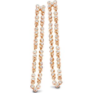 Velini jewels -EA6467R -Oorbellen -925 Zilver rosé -Cubic Zirkonia