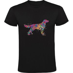 Golden Retriever Heren T-shirt | hond | dog | huisdier | dieren | dierendag | Zwart