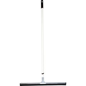 MSV Vloertrekker/douchetrekker voor water - metaal/natuurrubber - breedte 60 cm - witte kunststof steel 80 tot 130 cm - waterbezem