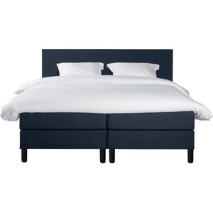 Adore Boxspring Milos - Complete luxe set Donkerblauw 140 x 210 cm