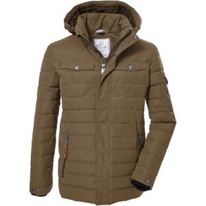 Killtec heren winterjas - Padded/gewatteerde winterjas heren - camel - 40884 - maat XL