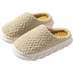 Vivva - Warme Sloffen - Pantoffels - Anti Slip Zolen - Unisex - Maat 38/39 - Lichtgroen - Zacht, Warm en Comfortabel - COZYSTEPS