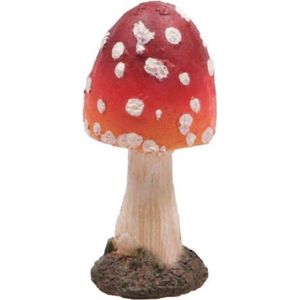 Tuinbeeld Paddenstoel Bol - 13 cm