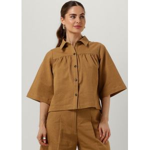 Ruby Tuesday Riah Blouse Dames - Jurken - Camel - Maat 34