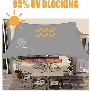 schaduwdoek - schaduwdoek voor broeikas, blokkeert effectief zonlicht en uv-stralen, voor Tuin, Balkon, Terras, Camping 2*3m