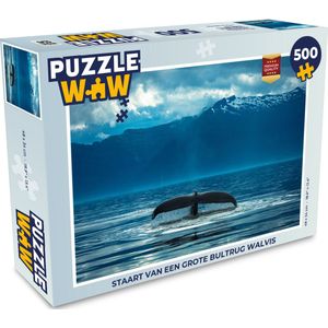 Puzzel Staart van een grote bultrug walvis - Legpuzzel - Puzzel 500 stukjes