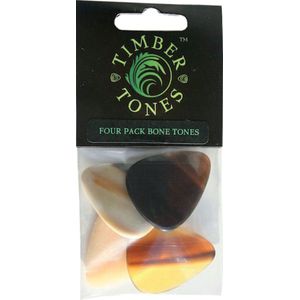 Timber Tones Bone Tones Mixed pakket MB4 4er pakket - Plectrum set
