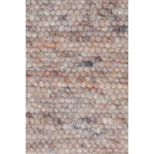 Carlotta 16 Vloerkleed - 170x240  - Rechthoek - Laagpolig,Structuur Tapijt - Landelijk - Grijs, Roze