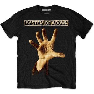 System Of A Down - Hand Heren T-shirt - S - Zwart