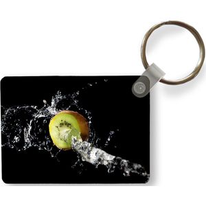 Sleutelhanger - Kiwi - Fruit - Stilleven - Water - Zwart - Uitdeelcadeautjes - Plastic