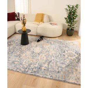 Vintage vloerkleed - Classic Leonard blauw 80x150 cm