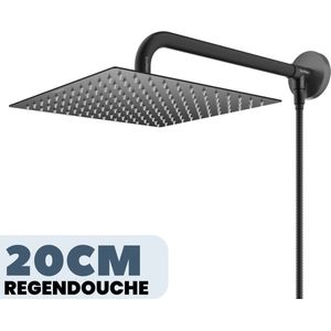 Inovra - Luxe 8 Regendouchekop Met Geïntegreerd Filter Voor Zacht Water Verbeterde Conditie Huid En Haar Chroom Design Douchekop Met Filter