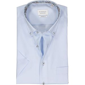 ETERNA comfort fit overhemd korte mouw - Oxford - lichtblauw (contrast) - Strijkvrij - Boordmaat: 41