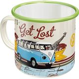 Nostalgic-Art Retro Emaille Mok Bulli T1 - Let's Get Lost - 360 ml