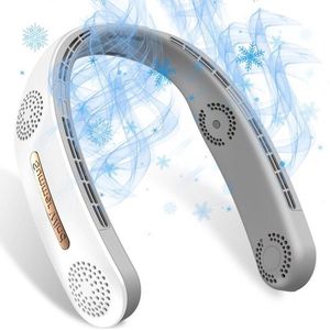 Draagbare nekventilator met turbo 4, verbeterde 6000 mAh batterij - 360° verstelbaar - handig USB-ventilator cadeau voor verjaardag