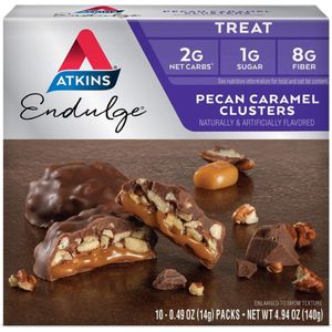 Atkins | Endulge | Pecan Caramel Clusters | 10 x 14 gram