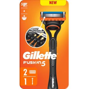 Gillette Fusion5 Scheermes voor Mannen - 1 Gillette Handvat + 2 Navulmesjes