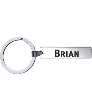 Sleutelhanger Met Naam - Brian - RVS