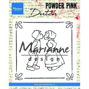 Marianne Design stempel Powder Pink - Kussend koppel PP2803 81x82 milimeter