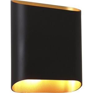 Olucia Bouke - Moderne Up down wandlamp - Aluminium - Goud;Zwart