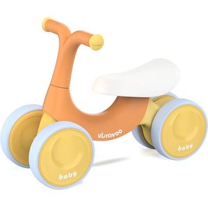 Peuter Loopfiets - 10 tot 36 maanden - Loopfiets - Loopfiets 1 jaar - Loopfiets 2 jaar - Loopfietsen - Max 30Kg - Oranje/Wit