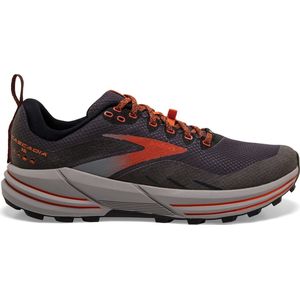 Brooks Cascadia 16 GTX  Sportschoenen - Maat 43 - Mannen - Bruin/Grijs/Oranje