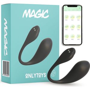 Magic™- Vibrerend Tril Ei met App - Vibrator met Afstandsbediening - Sex toys en Vibrators voor Koppels en Vrouwen - 3.0 - GEEN ABONNEMENT - Zwart