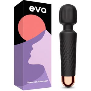 Eva® Personal Massager - Magic Wand - Vibrator voor Vrouwen - Clitoris Stimulator - Sex Toys voor Vrouwen en Koppels - Seksspeeltjes - Obsidian Black