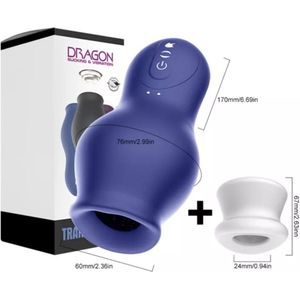 AnnaToys Dragon Blauw - Masturbator Voor Mannen Automatische Zuigen Mannelijke Machine Orale Vaginale Penis Vibrator Seksspeeltje Voor Mannen Masturbatie Cup Blowjobs Machine