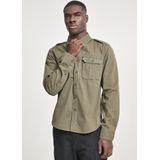 Brandit Vintage Shirt Longsleeve Olive Overhemd Heren