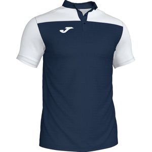Joma Crew III Polo Kinderen - Marine / Wit | Maat: 6XS (104)
