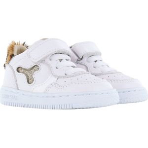 Baby | Babysneakers | Meisjes | WHITE LEOPARDO | Leer | Shoesme | Maat 25