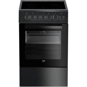 BEKO FSS57100GAC - Vrijstaand fornuis - 4 keramische kookplaten - Heteluchtoven - 65 L - B 50 x H 85 cm - Houtskoolgrijs