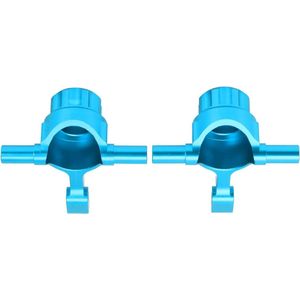 Voorste knokkel Stuurbeker Naafhouder - lichtgewicht slijtvaste aluminiumlegering - Stabiel Sterk - voor TT02 1/10 RC auto (blauw) .