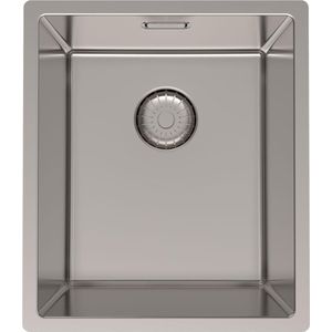 Pure.Sink Prestige RVS spoelbak 34x40 cm 10mm radius onderbouw, vlakbouw en opbouw PPG3440-02