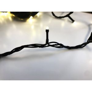 Vlaggenmast Kerstboom - 640 LED Warm wit - 8 Strengen - Professionele kwaliteit - in opbergbox