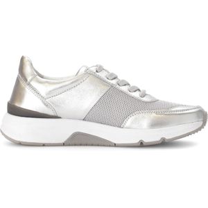 Gabor rollingsoft sensitive 66.897.10 - dames rollende wandelsneaker - zilver - maat 35.5 (EU) 3 (UK)