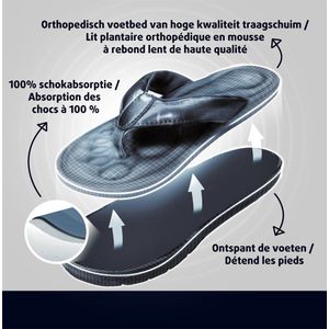 Orthopedisch Slippers Lucovitaal Maat 41-42 Zwart 1 Paar