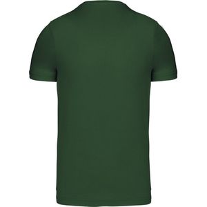 Forestgreen T-shirt met V-hals merk Kariban maat M