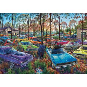 Art puzzel Auto Graveyard - 1000 stukjes.